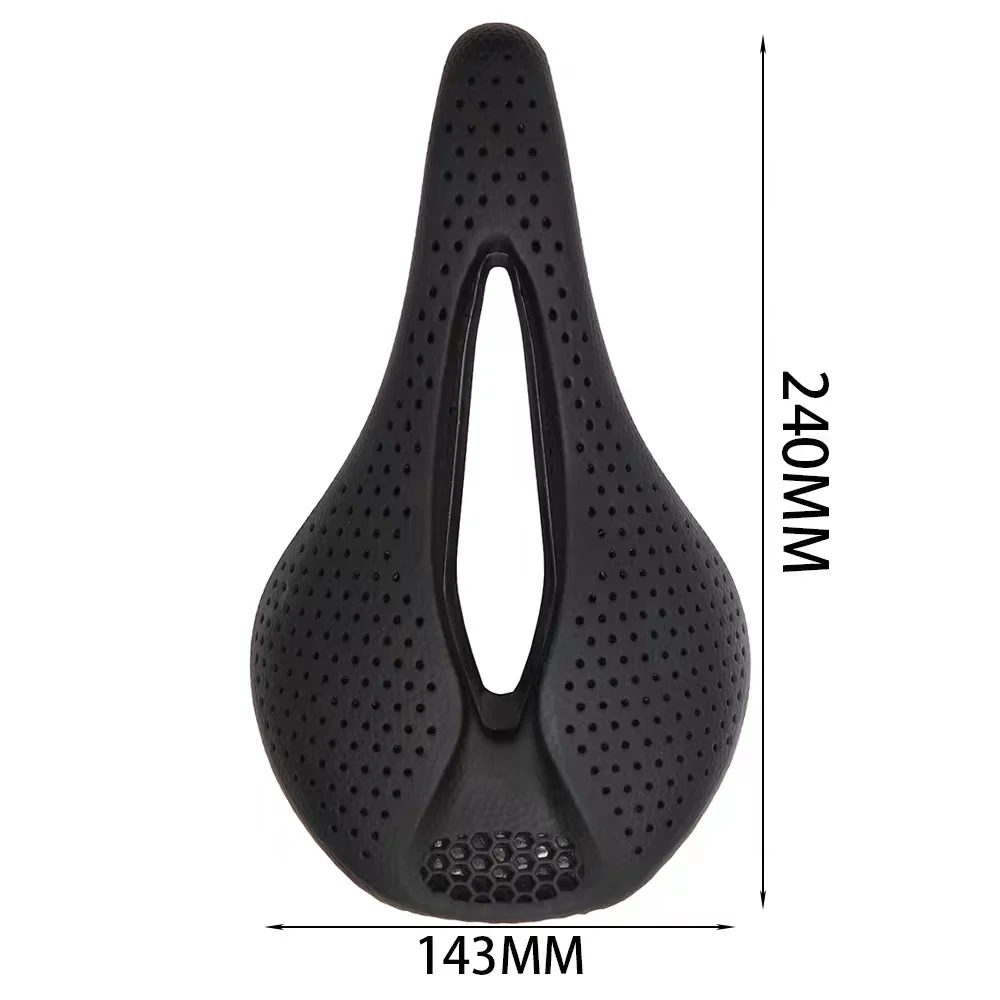 

Bicycle 3D Printed Titanium Rails Honeycomb Saddle Wide Hollow Racing Comfortable MTB Mountain Road Bike Seat Cylcing Cushion