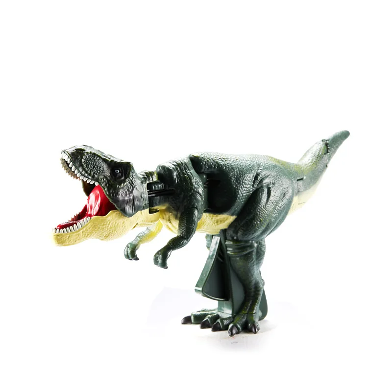 Children\'s toy dinosaur twisting and swinging spring mechanical interaction toy Tyrannosaurus Rex