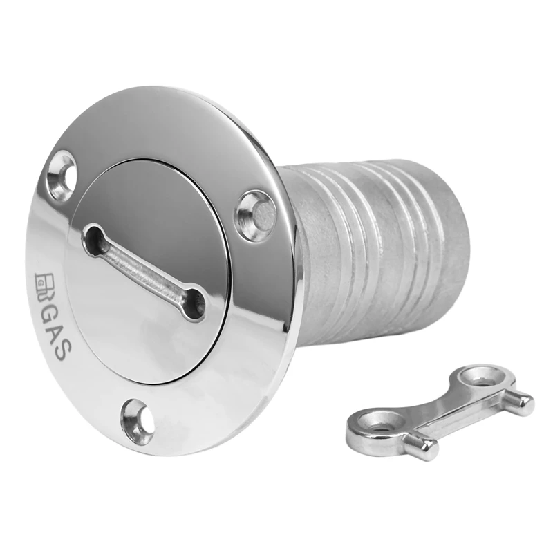 3X 38Mm 1.5 Inch Marine Stainless Steel Boat Deck Fill/ Filler Port Gas Fuel Tank With Key Cap