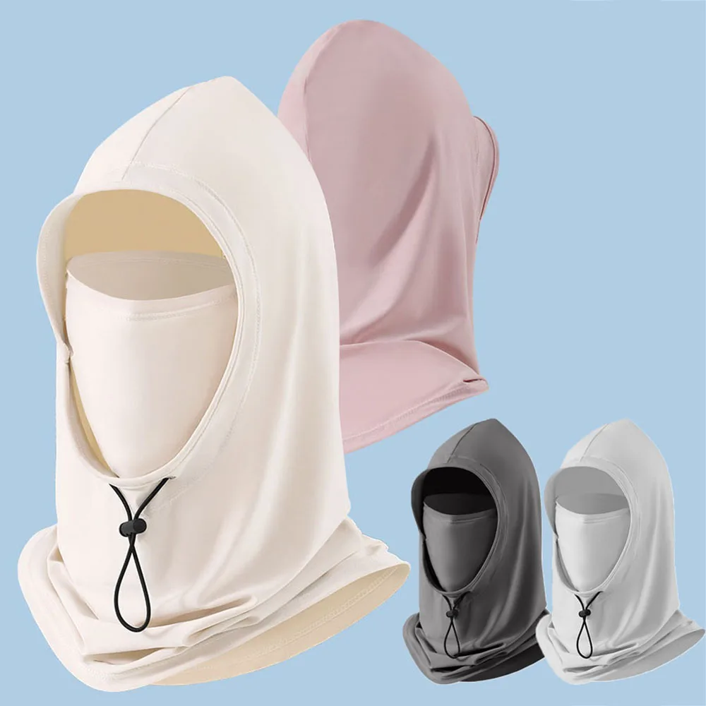 Summer Anti-sunburn Face Protection For Unisex 3 In 1 Balaclava Protective Mask Head Wrap Neck Cover Outdoor Face Sun Mask