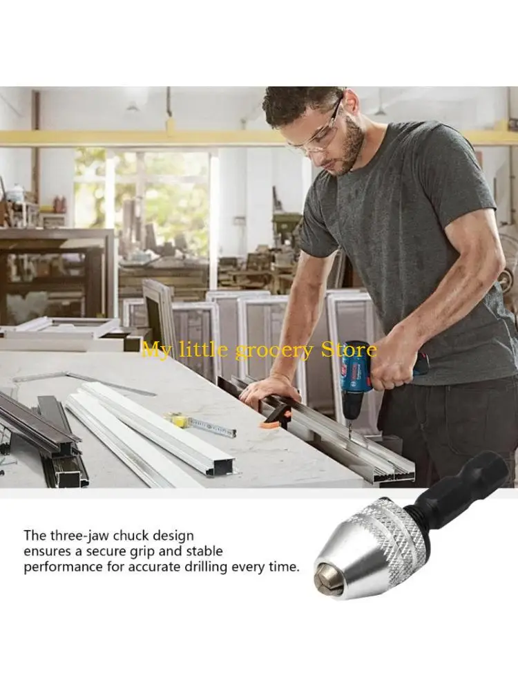 

D5BD Дрель-патрон без ключа Адаптер для сверл Быстросменные преобразователи Удлинитель Отвертка Адаптер для ударной отвертки