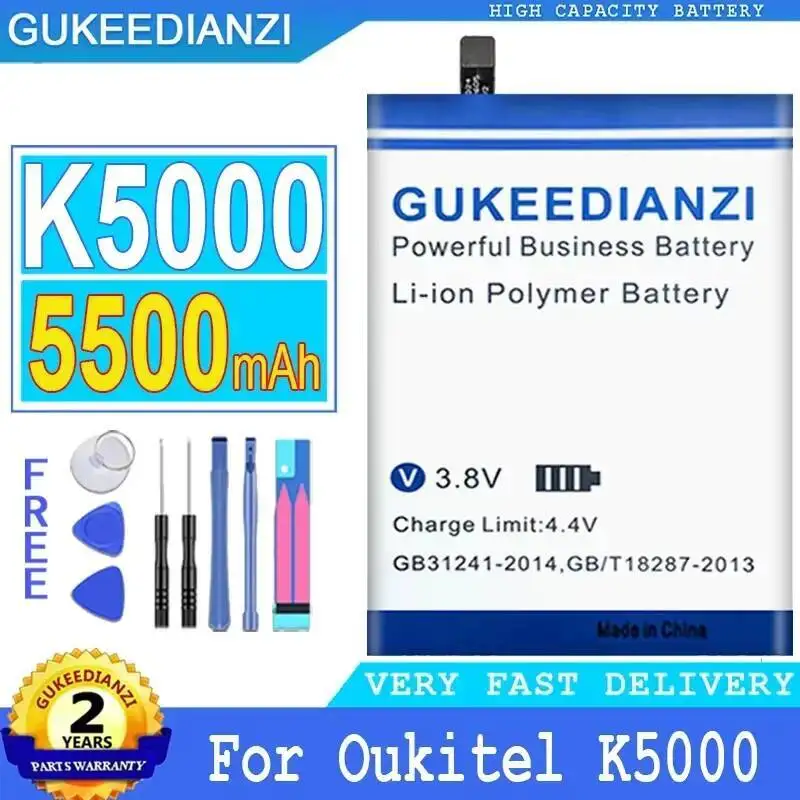 

Safe Mobile Phone Battery 5500Mah For Oukitel K5000