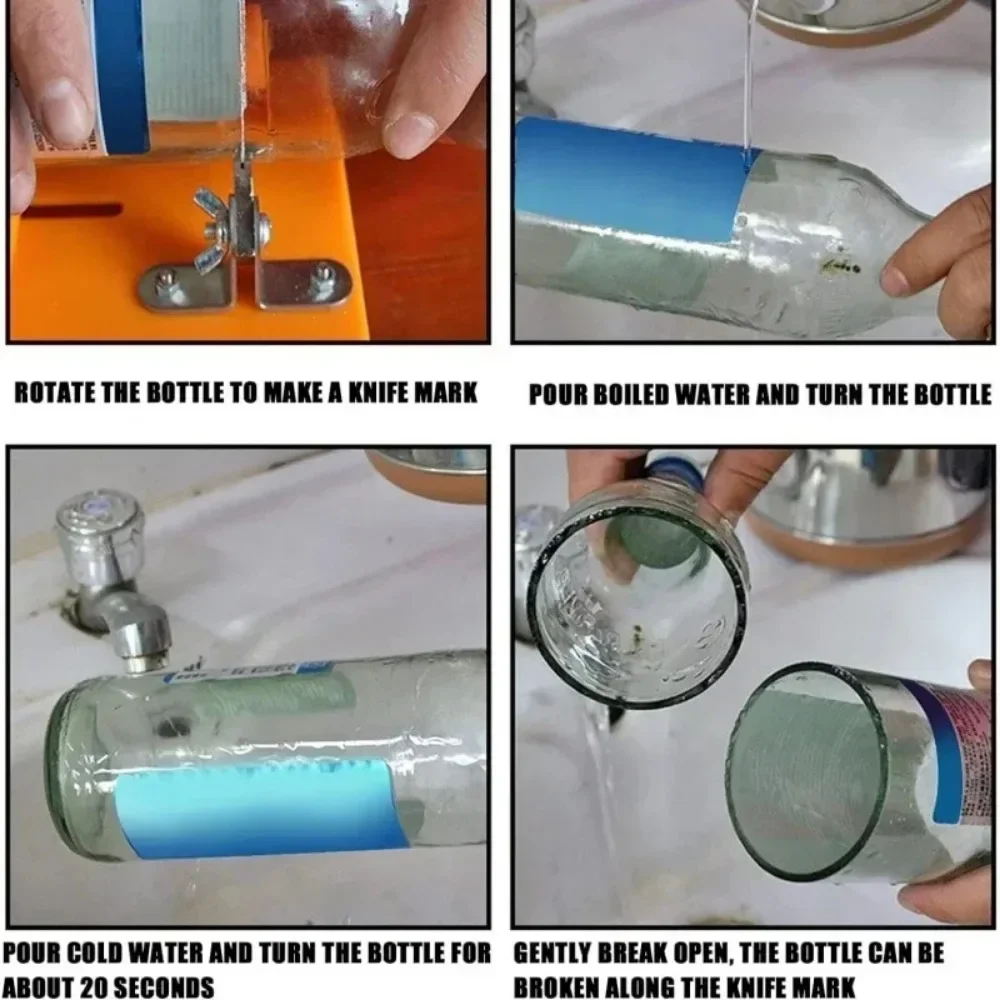 Adjustable Glass Bottle Cutter Metal Cut Machine Universal DIY Tool for Crafting Wine Bottles Decorations