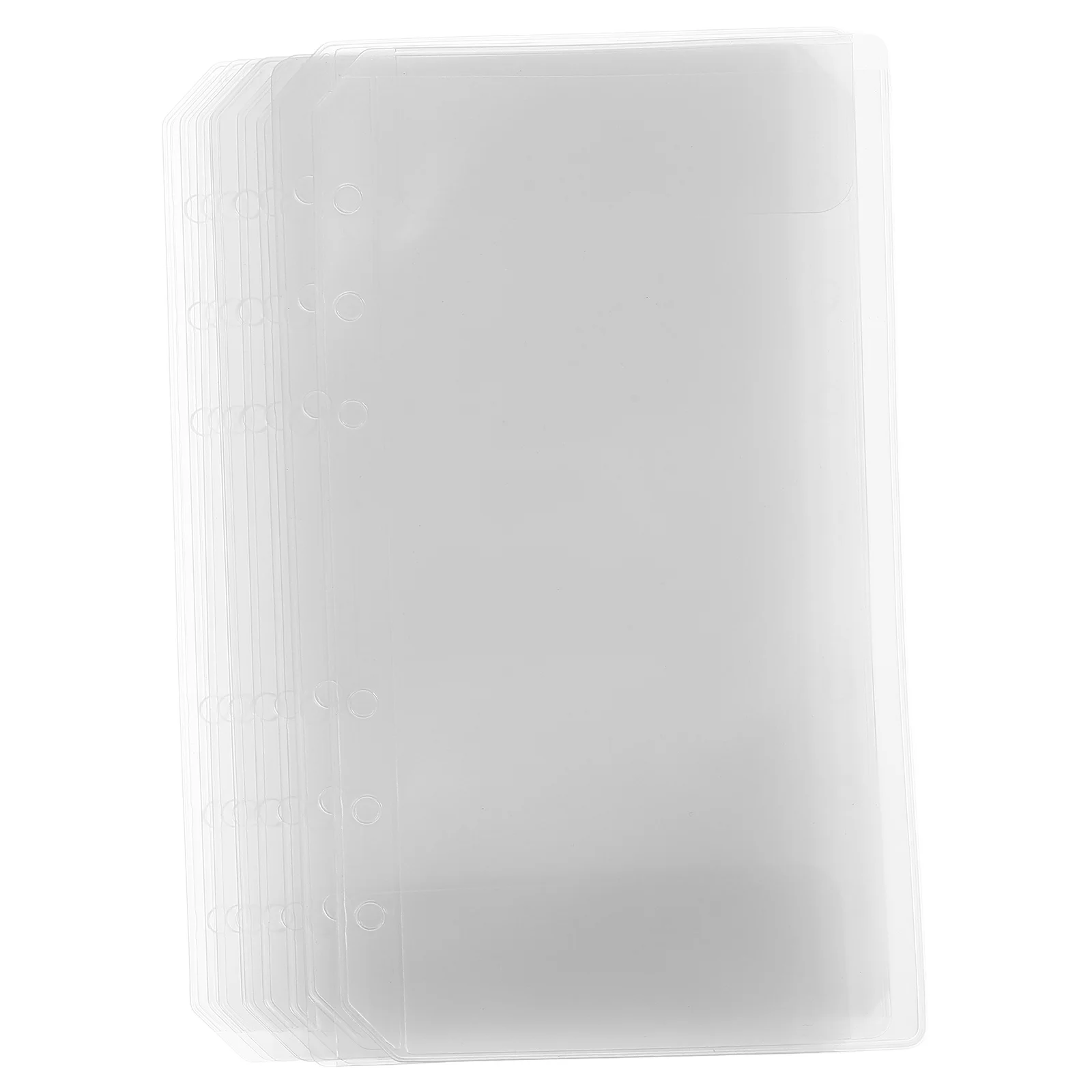 10Pcs Business File Pocket PVC Binder Envelope for Storing Bills Checks and Other Important Papers Binder Pocket