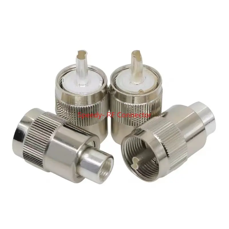 2PCS SL16 PL259 SO239 UHF Male Female Connector UHF SO-239 PL-259 for RG58 RG142 LMR195 RG400 Cable Coax Adapter Fast Delivery