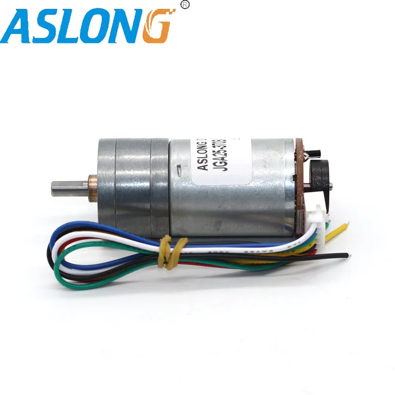 

JGA25-370B 12v dc Electric Encoder DC Geared Reducer motor 25mm metal gearbox reducer mini Engine speed down hall sensor 11PPR