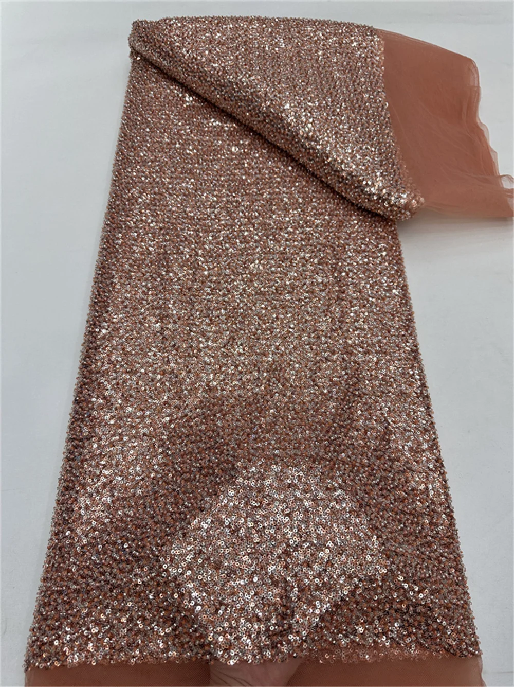 Black French Mesh Groom Lace Fabric Embroidered Sequins African Lace Fabric 2025 High Quality Nigerian Wedding Dress for Women