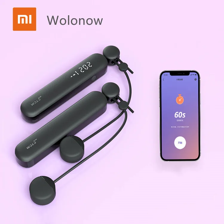 Xiaomi wolonow Smart Bluetooth Jump Rope & Cordless Jump Rope with APP Data Analysis Smart Data Counting from xiaomi youpin