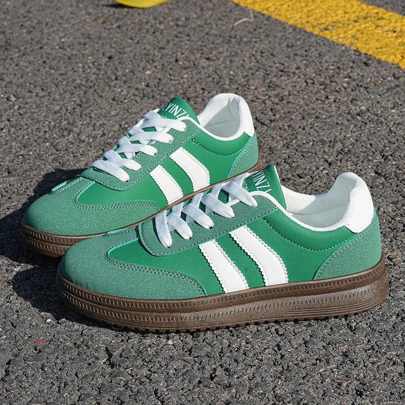 

Оригинальные зеленые женские вулканизированные кроссовки, удобные повседневные кроссовки, дизайнерская обувь для девочек, уличная нескользящая спортивная обувь для женщин