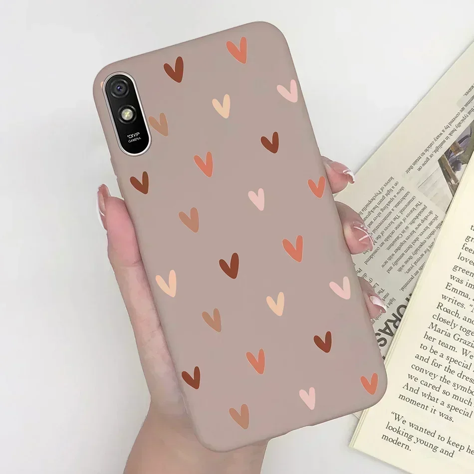 Voor Xiaomi Redmi 9 9C 9A Case Silicon Mode Bloem Meisjes Hart Leuke Telefoon Cover Terug Gevallen Voor Redmi 9C Redmi 9 EEN Case Fundas