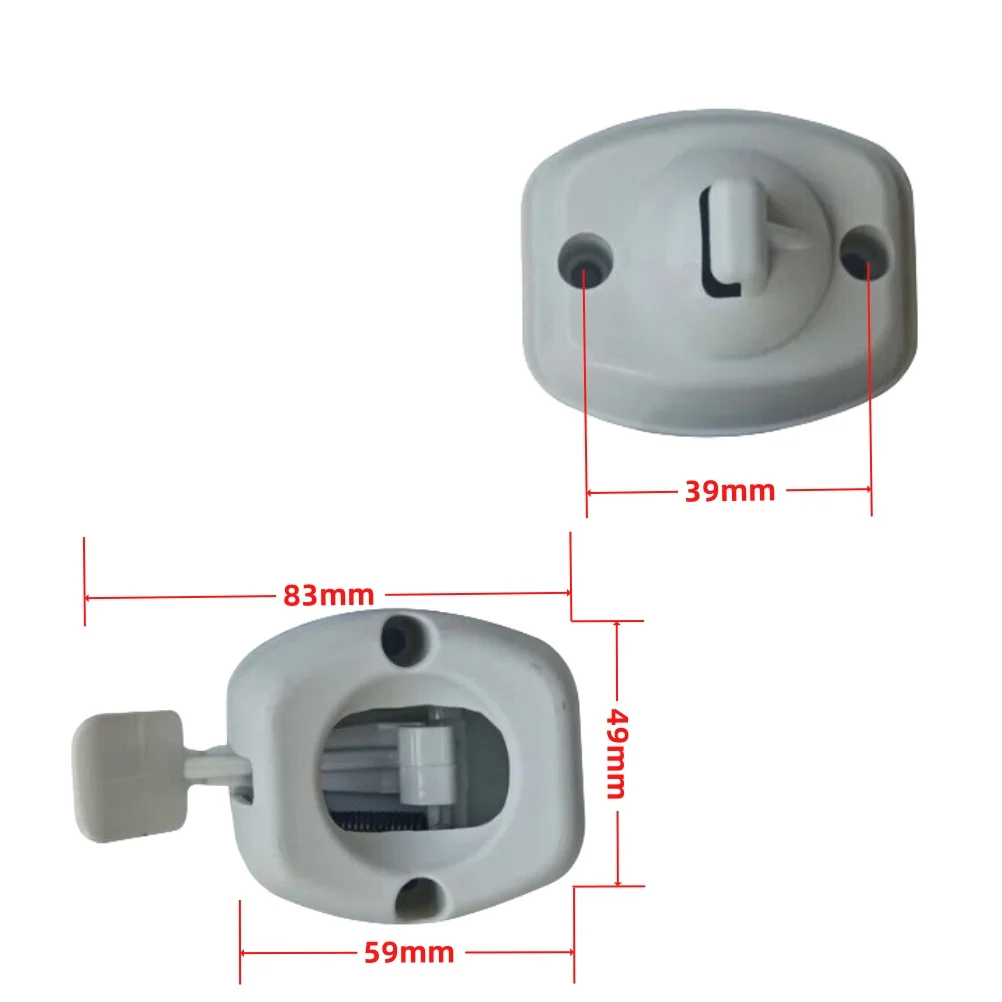 RV Door Retainer Catch Latch Holder Compartment Clips White Plastic Exterior For Coachman Elddis Caravan Motorhome Campervan