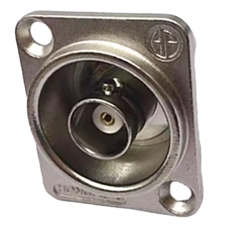 BNC موصل 1 قطعة مزدوجة D-نوع لوحة جبل أنثى إلى أنثى RF محول لنظام CCTV مراقبة الصوت المحوري #6