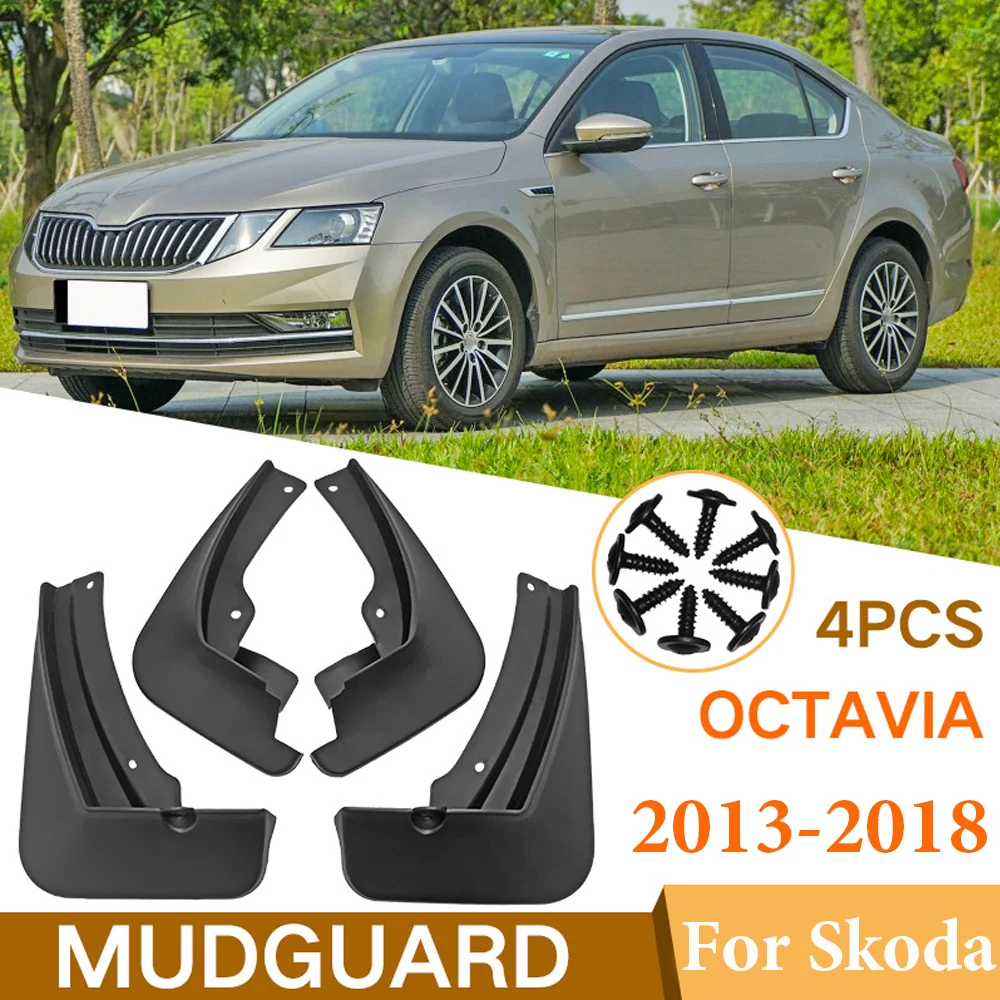 

Car Mud Flaps For Skoda Octavia A7 5E 2013-2018 Mudflaps Splash Guards Mud Flap Mudguards Fender Front Rear Car-Styling