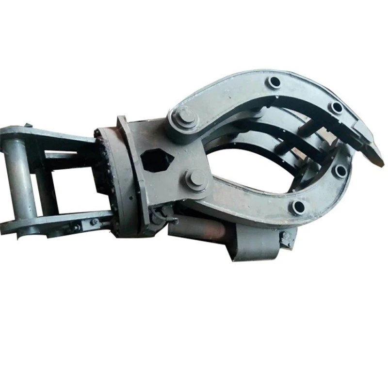 Rotary wood grabber Full hydraulic steel grabber grabs wood and loads it