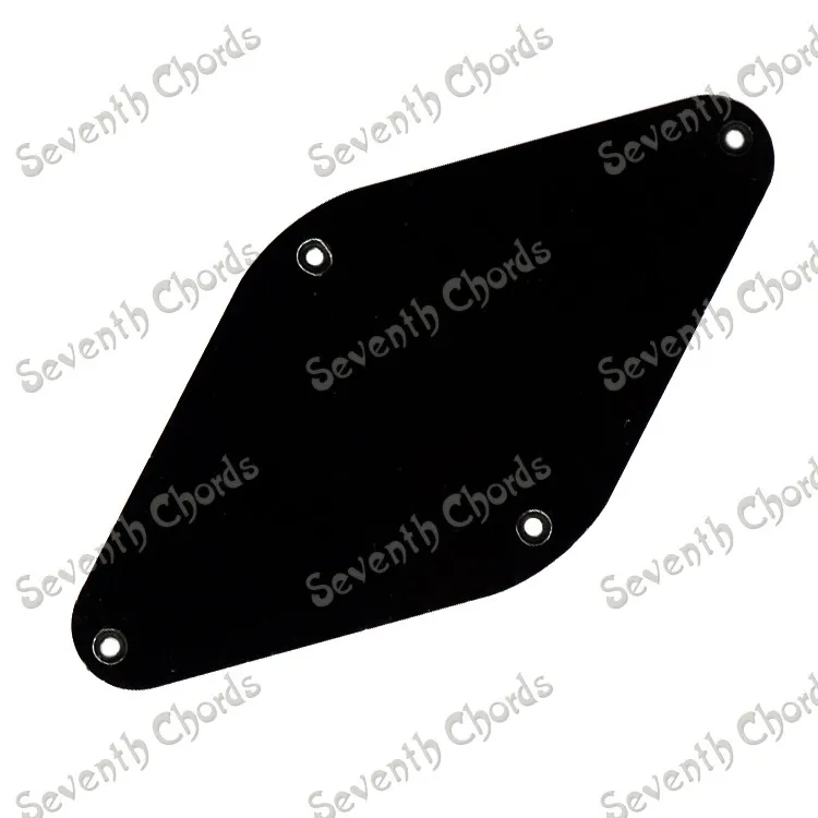 Black Plastic Rhomb Guitar Cavity Cover Cover Back Plate Wiring BackPlate For Bass Guitar - HC-1023