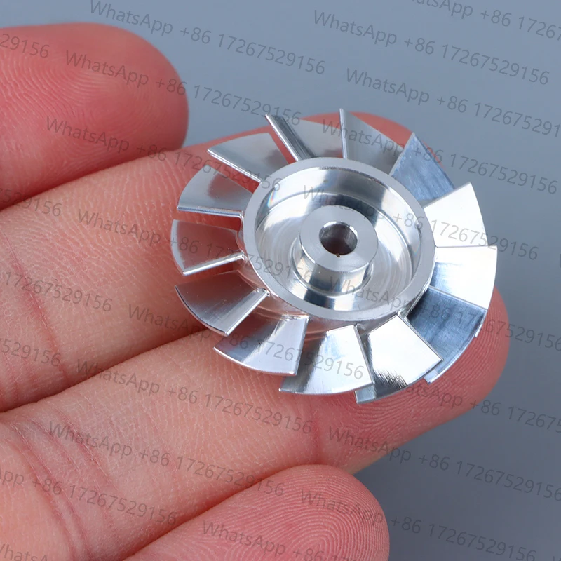 1PC Durable Hair Dryer Parts 27mm Aluminum High-speed Fan Blade Impeller CNC Machined High Precision Impeller Repair Accessory