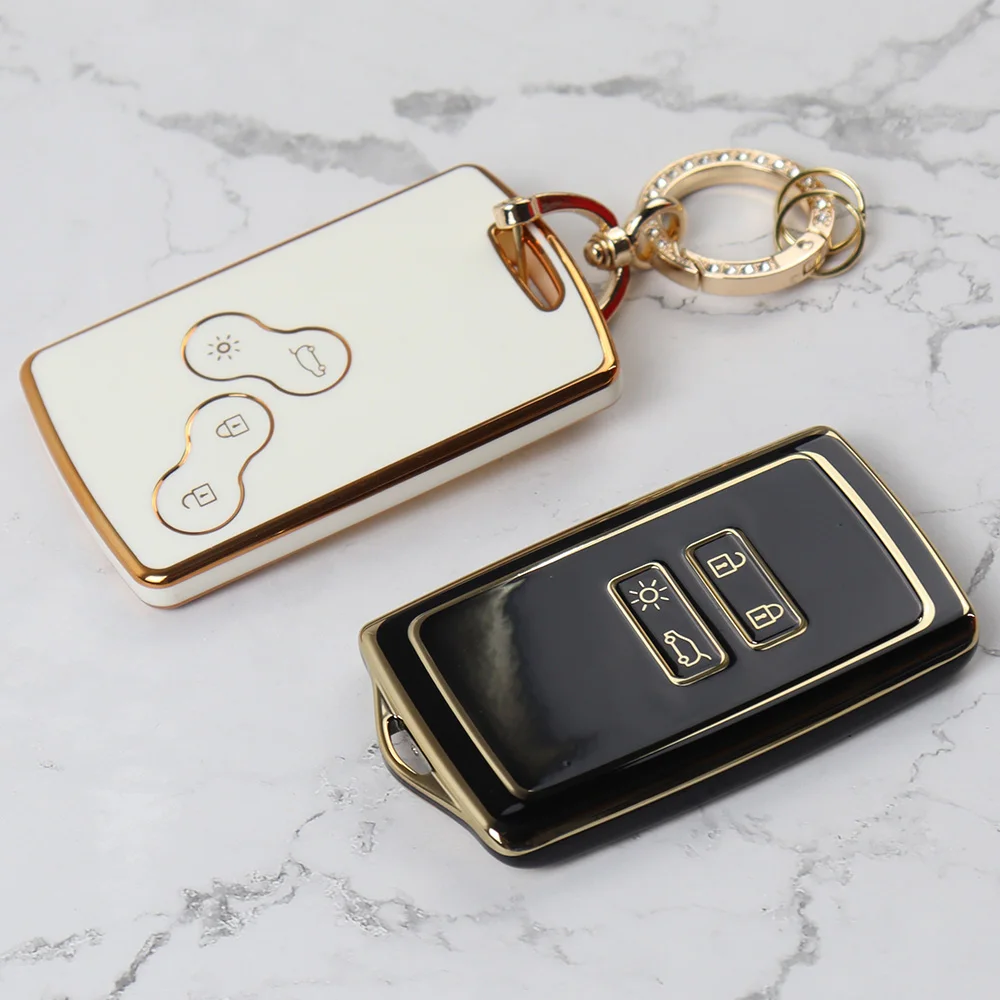 4 Bottons Key Case … - image