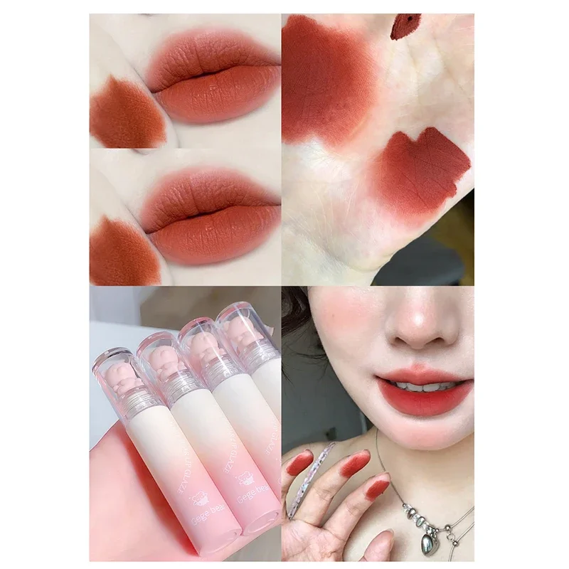 Novo Matte Lip Liner Pen Long Lasting Contour Batom Non-stick Impermeável Smooth Velvet Lipliner Lápis Nude Pink Lip Maquiagem