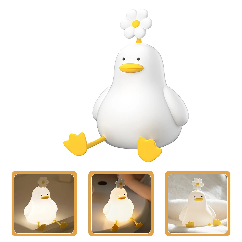 

Duck Night Light Lamp Warm White Creative Decorative Lights Bedroom Living Room Aesthetic Bedside LED Small Nightlights