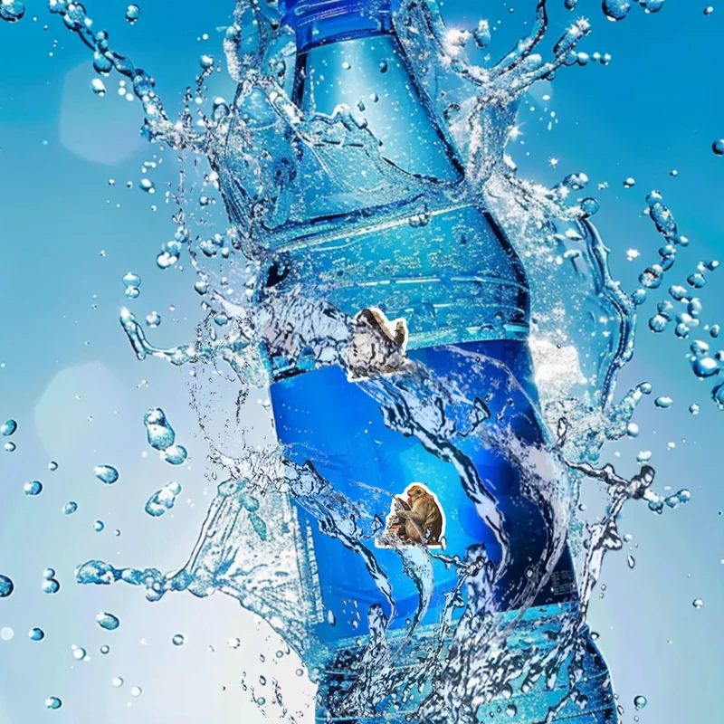 55pcs cute real monkey stickers new DIY unique animal accessories interesting mug car room sticker festival  gift accessory