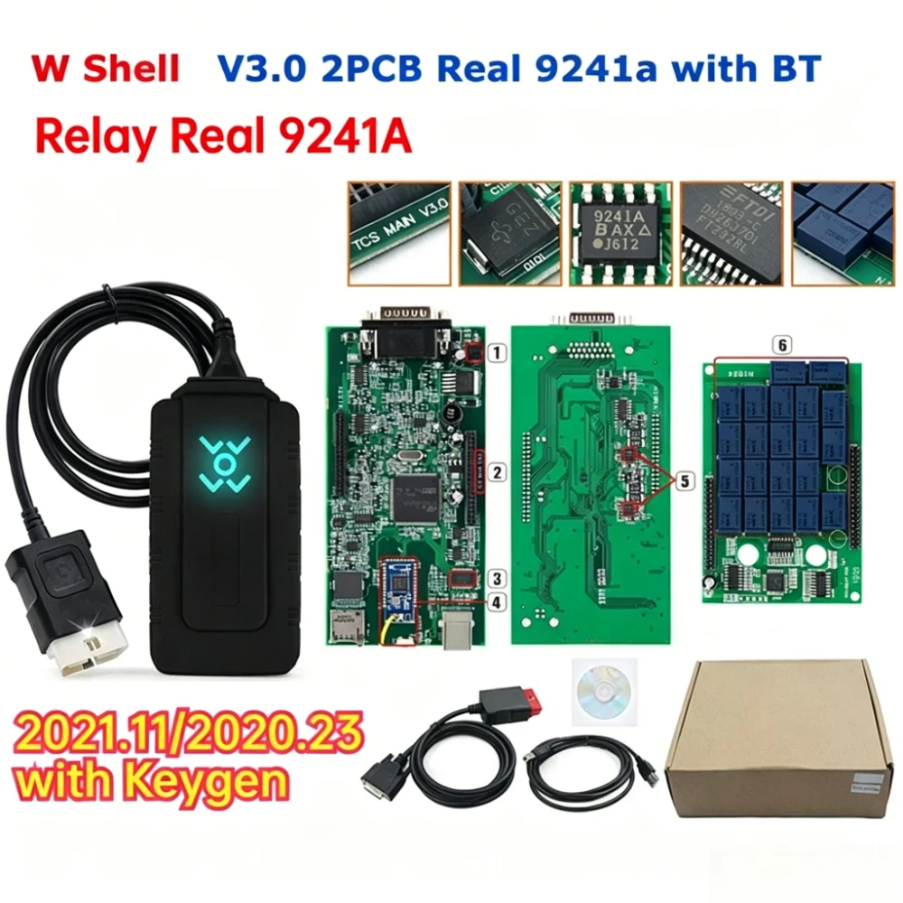 BEST BEST Gold Shell DS TCS PRO VCI V3.0 150E V3.0 RED PCB 2021.11 OBD2 Scanner 2PCB NEC Relay Real 9241A Car Truck Diagnostic Tool - Aliexpress Deal