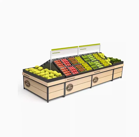 Supermarket vegetable shelves, commercial fruit shelves, display racks