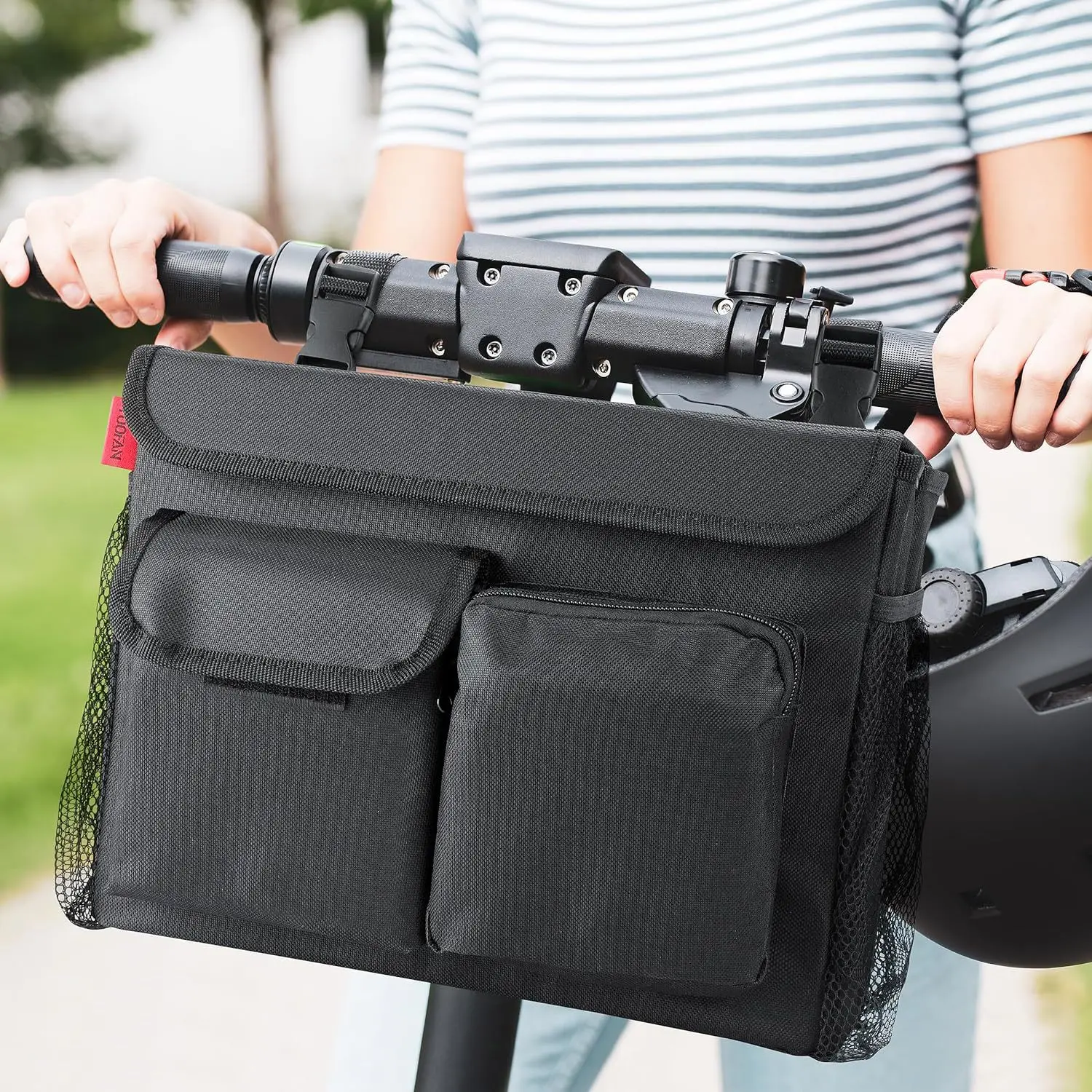 

Mobile scooter, bicycle bag with cup holder, multifunctional storage, walking aid, chair, storage bag