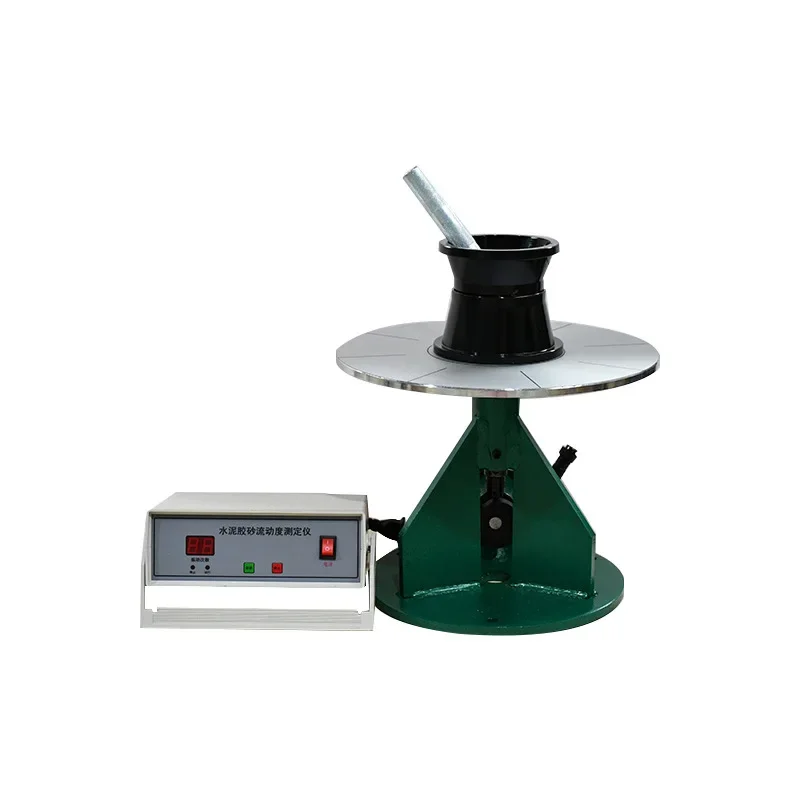 Cement mortar fluidity tester, electric jumping table truncated cone circular mold guide rod ribbed test