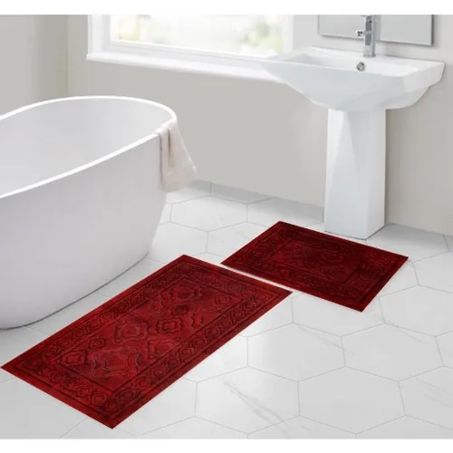 Inco Home Shu Grinding Bathroom Set Frame Model Burgundy