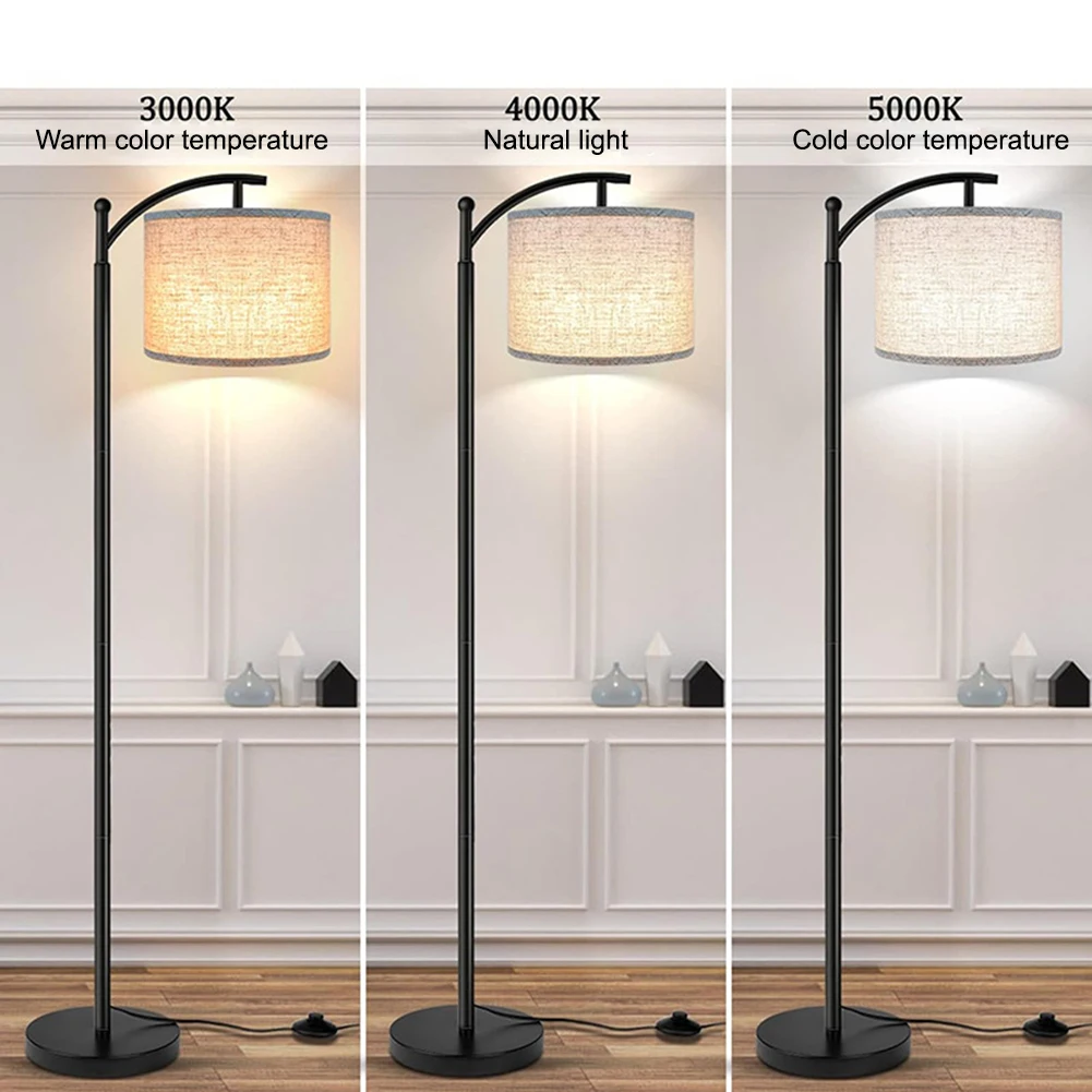 Farmhouse Floor Lamp With Night Light Standing Lamp With E26 LED Bulbs 61\