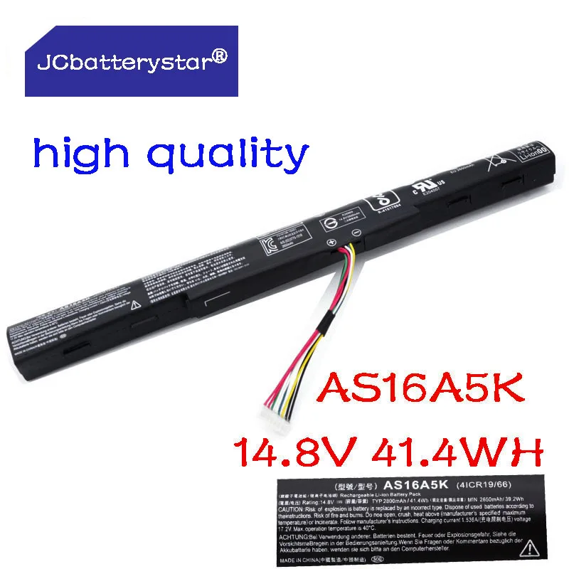 JC New AS16A5K AS16A7K AS16A8K Battery For Acer Aspire E15 E5-475G 523G 553G 575G 774G E5-575-59QB E5-575 E5-575G-53VG