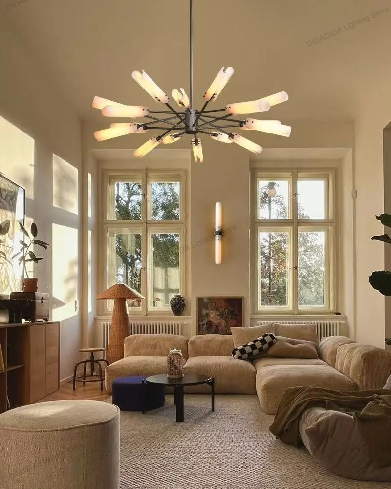 

Nordic Inspired Designer Pendant Wall Lamp Combination Brass Silver Black Finish Circular Rectangular Dimmable Lustre