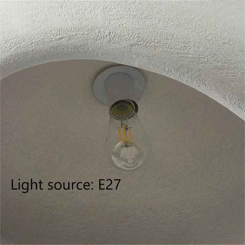 Nordic Wabi Sabi E27 Lampade a sospensione a LED Lampadario moderno a soffitto per soggiorno, camera da letto, sala da pranzo, loft, lampada a sospensione