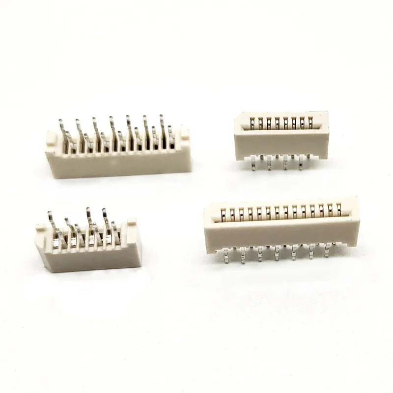 20PCS 1.0mm FPC/FFC Connector LCD Flexible Flat Cable Socket 4 6 8 10 12 14 18 20 22 24 30 Pin Double Row DIP Straight Pin Type
