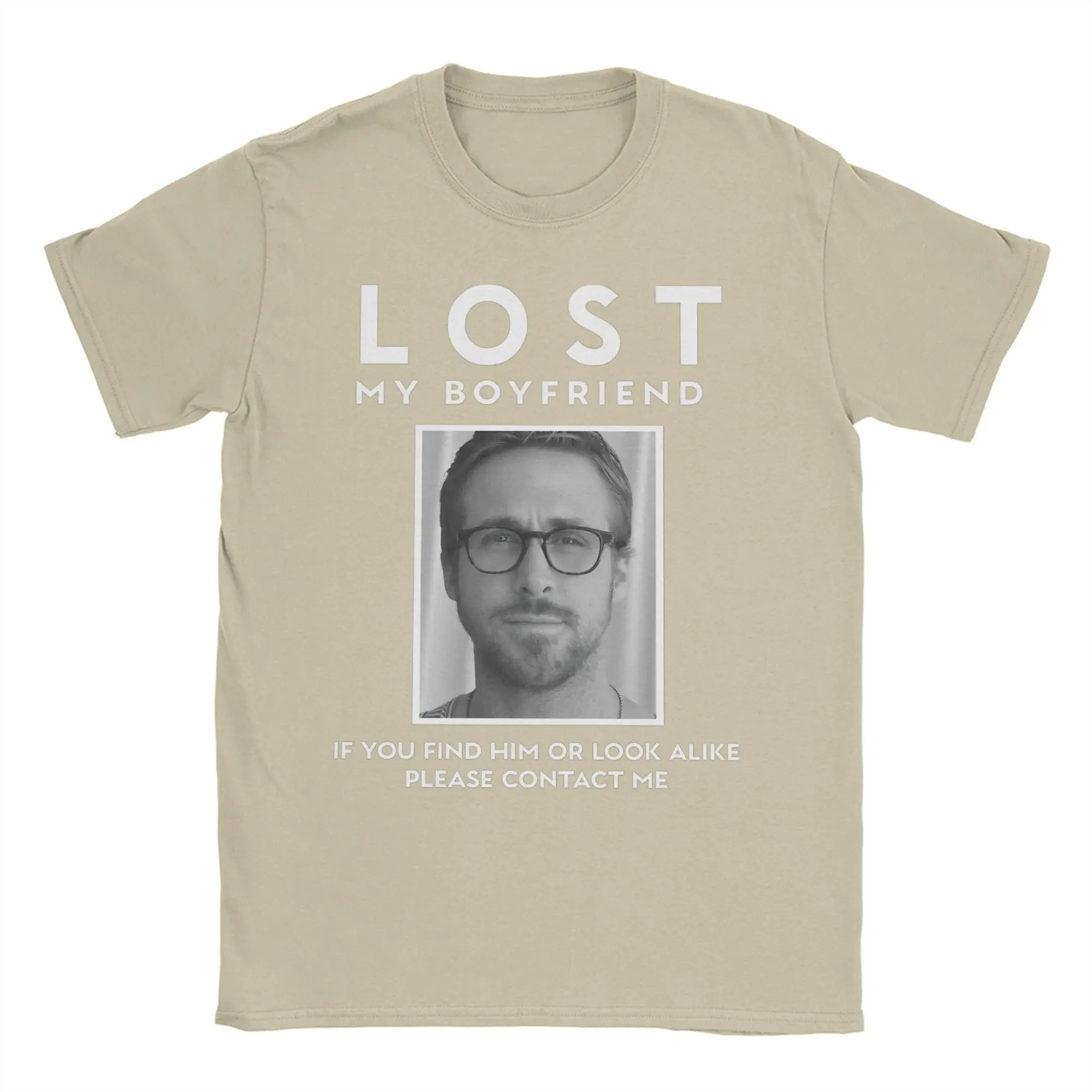 

Футболка LOST MY BOYFRIEND, пляжная хлопковая футболка Ryan Gosling для мужчин, футболка для отдыха на заказ, футболка «сделай сам», с коротким рукавом, забавные топы Y2K