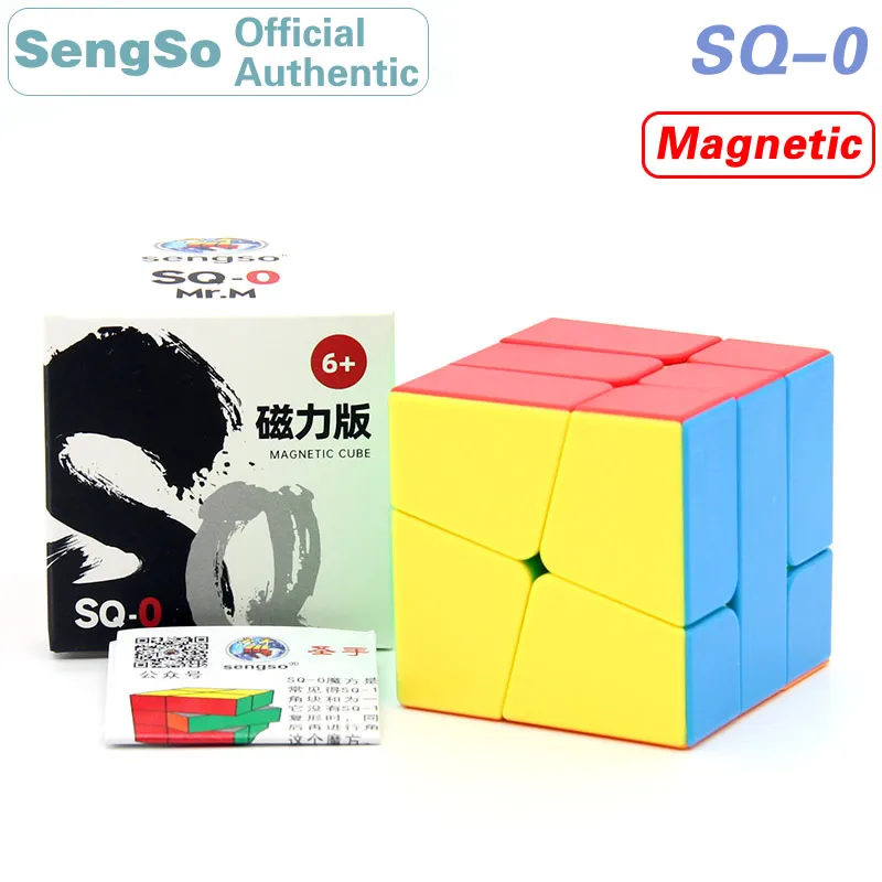 SengSo Magnetic SQ0 Magic Cube ShengShou Mr.M SQ-0 Square 0 Magnets Speed Twisty Puzzle Brain Teasers Educational Toys