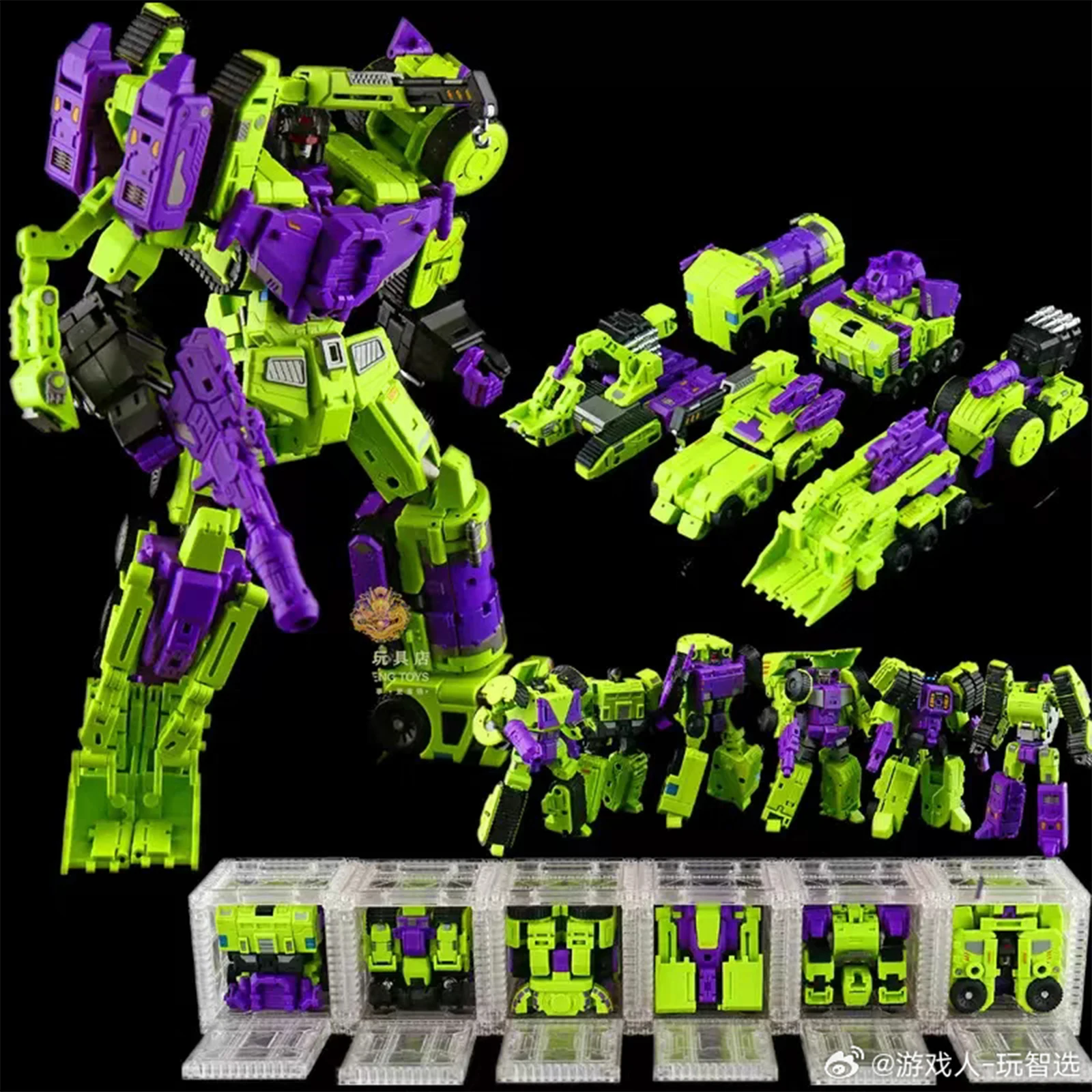 

Transformation MICRO COSMOS MC-02 Devastator RIKI-OH Scrapper Hook Mixmaster DW Cartoon Action Figure
