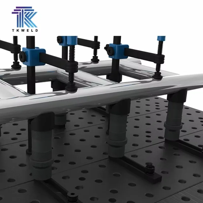 3000*1500*200mm Cast Iron 2D 3D Flexible Welding Table 16mm 28mm Steel Clamping Accessories Nitrided New Factory
