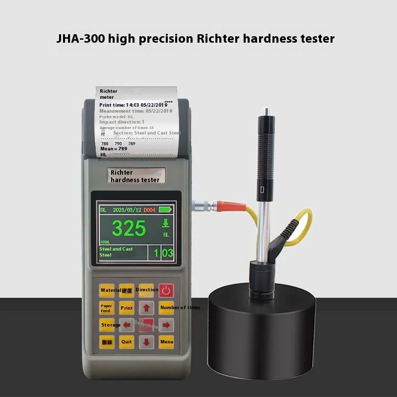 JHA-300 High-Precision Leeb Hardness Tester Metal Cast Steel Hardness Analyzer For HL/HB/HRB/HRC/HRA/HV/HS