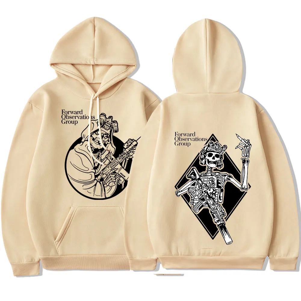 Forward Observations Group Hoodie Punk Skeleton Gothic Hoodies