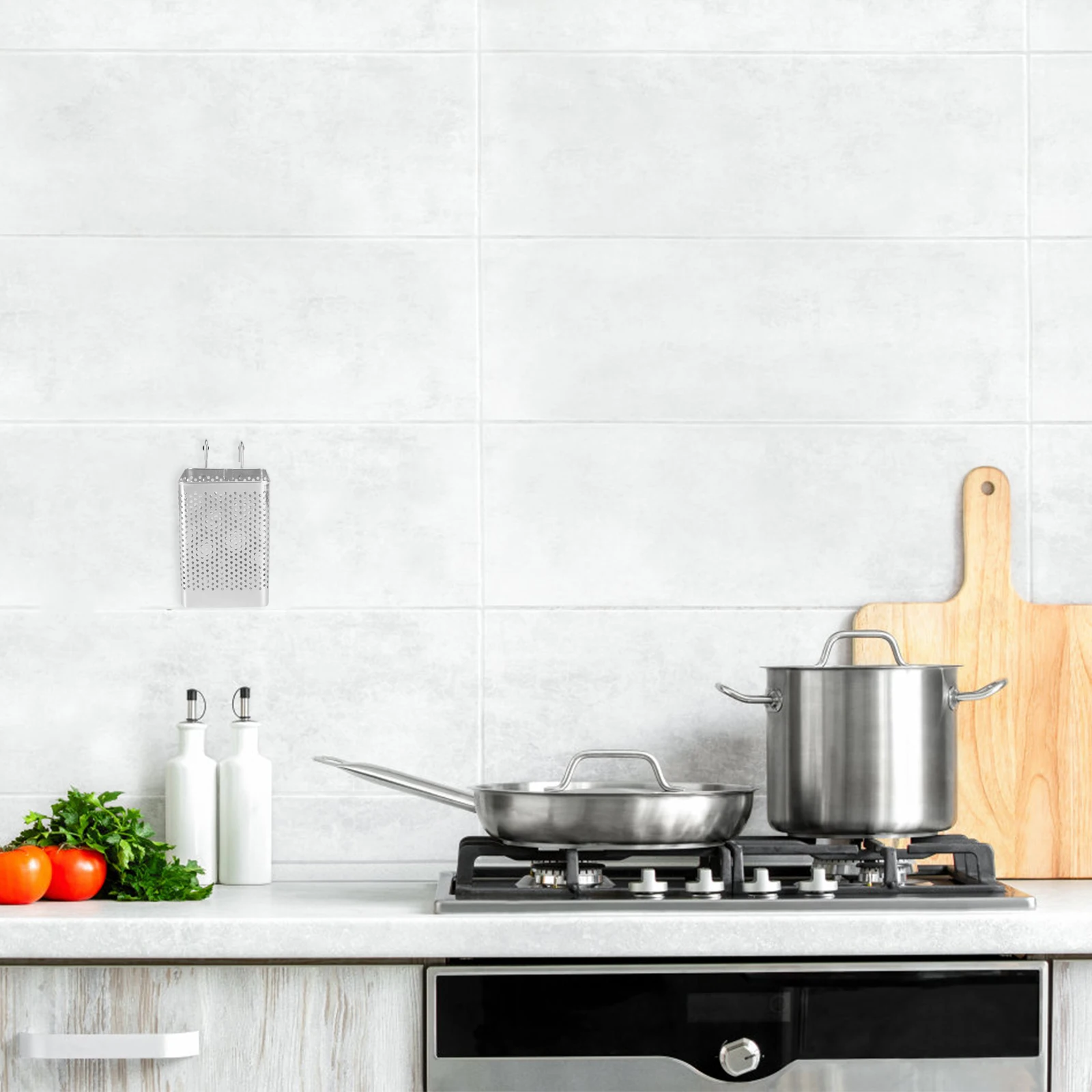 

Hanging Chopstick Holder Space-saving Kitchen Storage Drying Rack Stainless Steel Utensil Organizer Perforated Wall Mount Basket