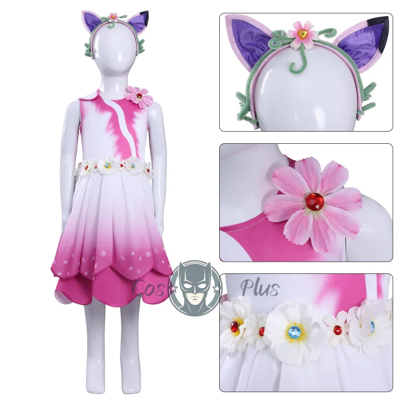 

Girl Princess Dress Gabby Dollhouse Cosplay Costume Birthday Party Performance Costume Halloween Carnival Kids Dress Up