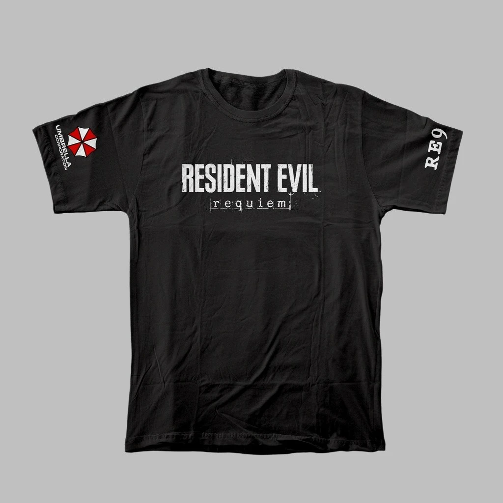 RE9 Resident Evil 9 Requiem Umbrella Corporation Logo Graphic 100%Cotton Unisex Shirt 2026 New Fashion Y2k Short Sleeve Tshirt