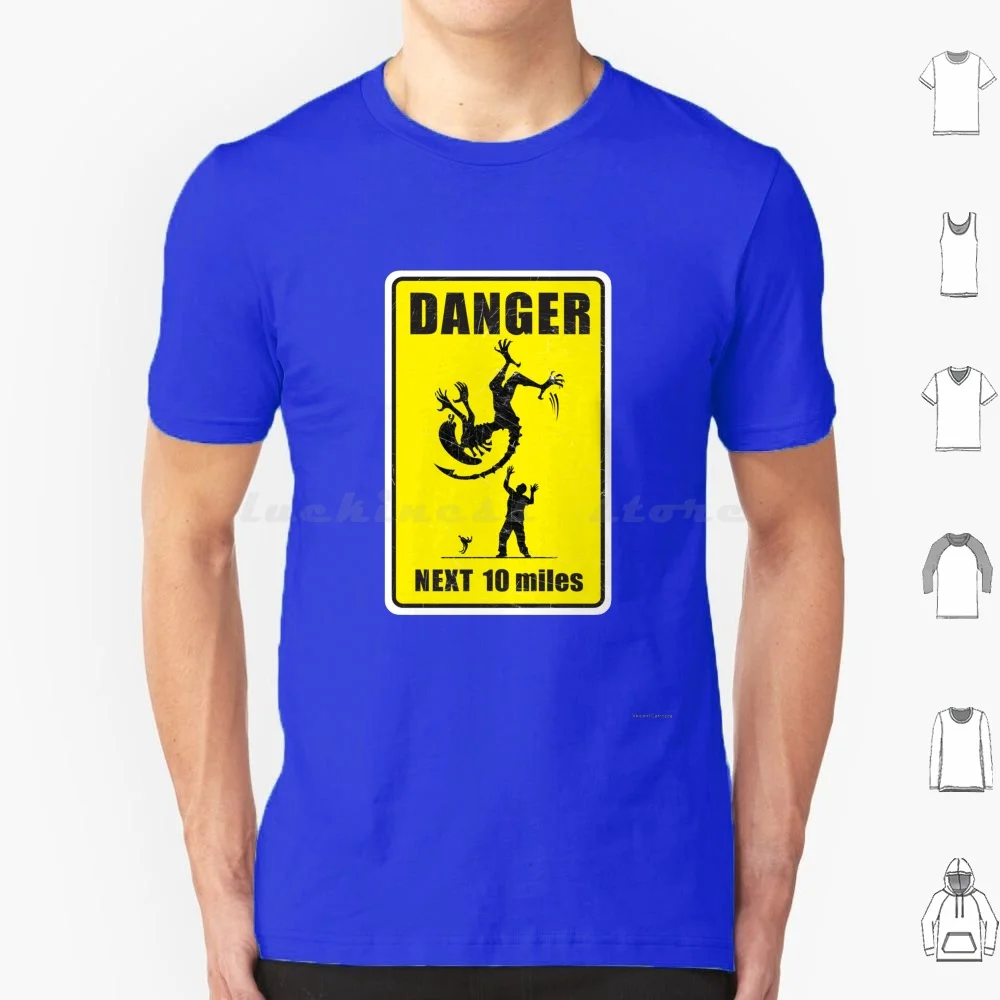 Danger! Complicated Death Ahead T Shirt Cotton Men Women DIY Print Road Sign Traffic Warning Danger Driving Yellow Hazard Death