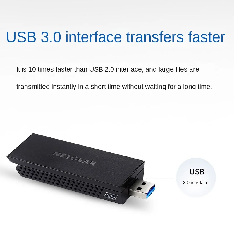 Original Wifi Receiver 1200Mbps Gigabit Mimo Extended Wireless Network Card USB3.0 5G Dual Frequency AC A6210 AC for Netgear