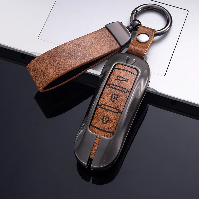 Alloy Car Key Cover Key Case Keychain Accessories for Dongfeng Fengguang DFSK Glory 580 Fengon Ix5 Ix7 Seres 3 Sf5 2021 2022