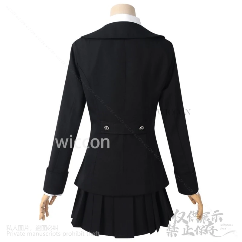 Juego de Anime amor y espacio profundo Cosplay disfraz de héroes estilo británico JK vestido de abrigo negro corbata de Lolita Jirai Kei niñas personalizadas