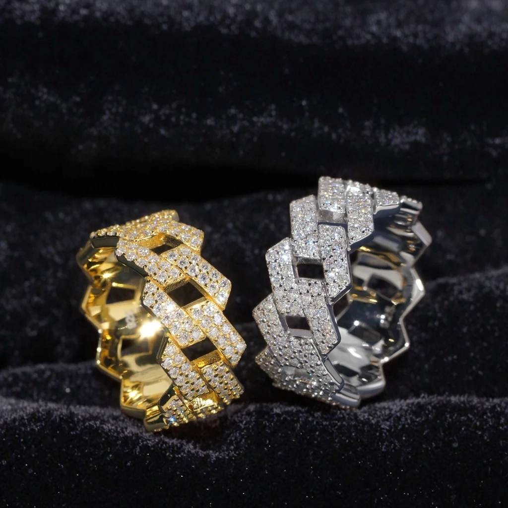 

Direct Selling Customizable Men's Wedding Ring S925 Silver Moissanite Gemstone with Oval Design Directly From Manufacturer