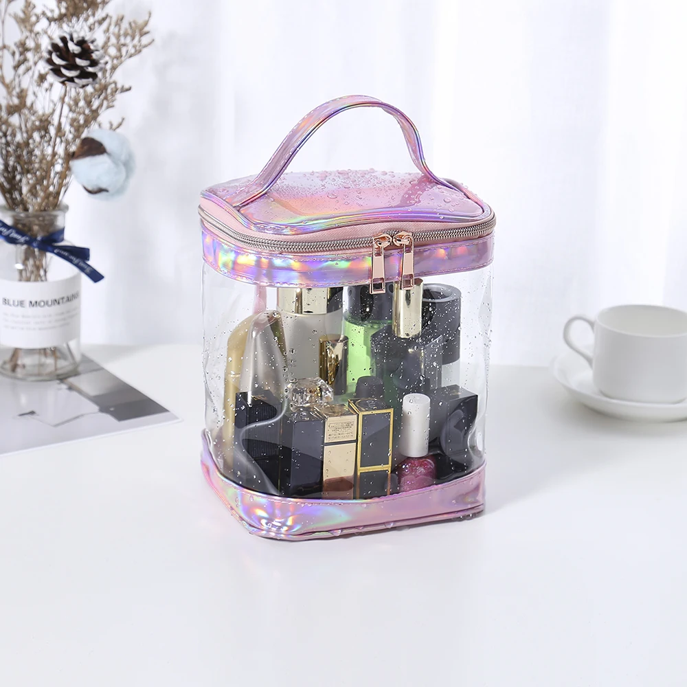 

Clear PVC makeup organizer zipper bag