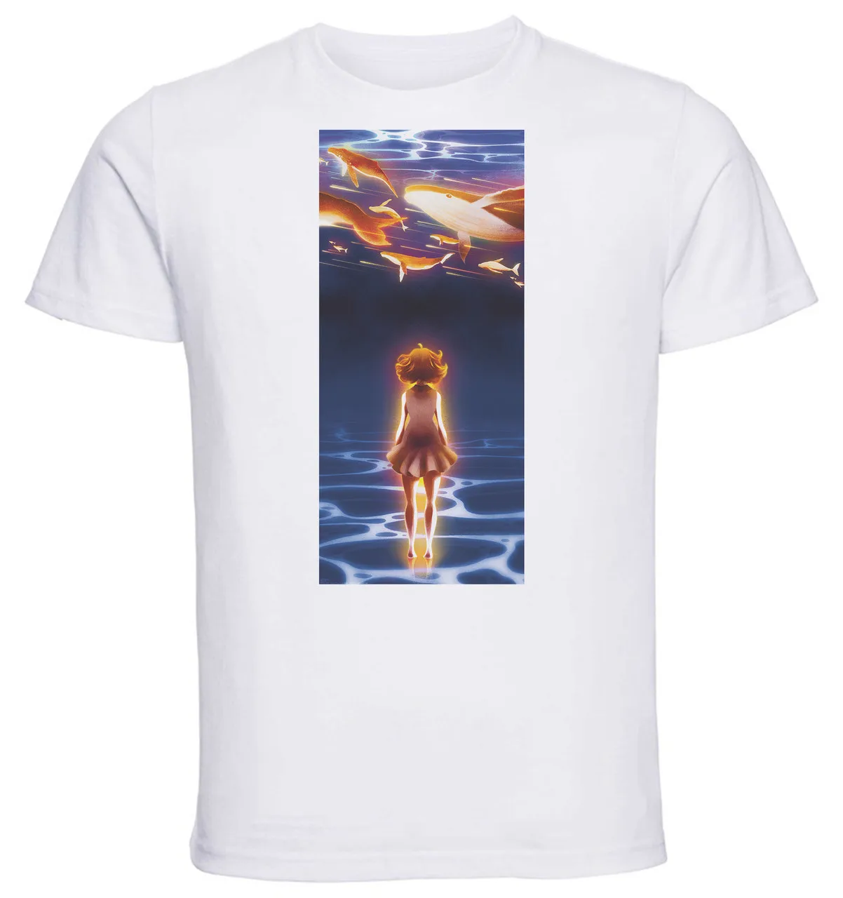 

T-Shirt Unisex White Page of Cups Illustrations - aMare